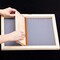 23 Pieces Screen Printing Starter kit Include 3 Different Size of Wood Silk Screen Printing Frame with Mesh, Screen Printing Squeegees, Inkjet Transparency Film, Ink Knife, and Mask Tape